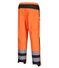 Pantalon de pluie pw3 hi-vis pour femme de travail Orange/Noir Portwest