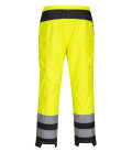 Pantalon de pluie pw3 hi-vis pour femme de travail Jaune/Noir Portwest