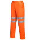 Pantalon hi-vis poly-coton ris de travail Orange Portwest