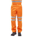 Pantalon hi-vis poly-coton ris de travail Orange Portwest