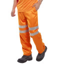 Pantalon hi-vis poly-coton ris de travail Orange Portwest