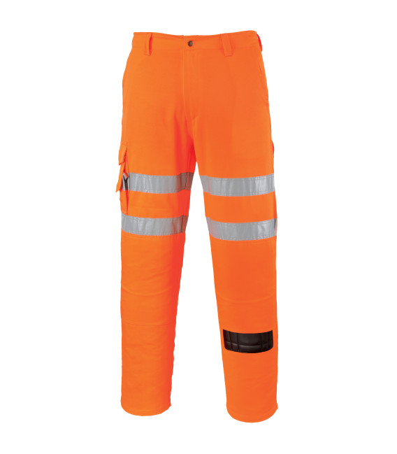 Pantalon rail combat de travail Orange Portwest