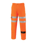Pantalon rail combat de travail Orange Portwest