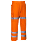 Pantalon combat hi-vis 3 bandes de travail Orange Portwest