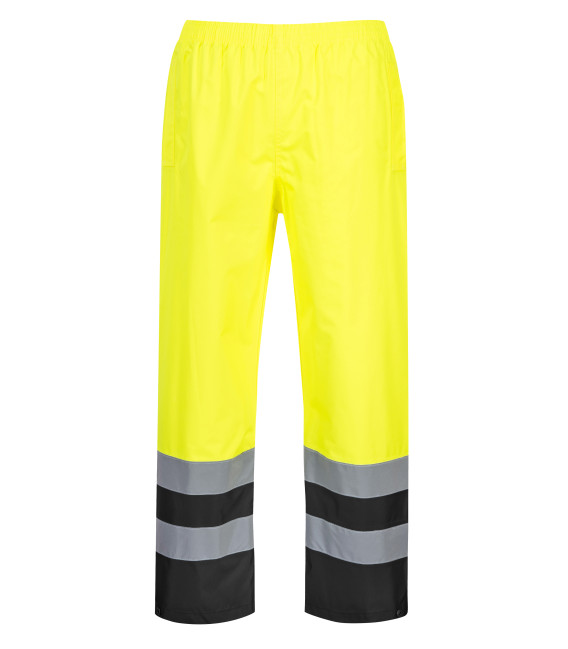 Pantalon hi-vis bicolore de travail Jaune/Noir Portwest
