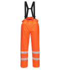 Pantalon bizflame rain non doublé hi-vis antistatique fr de travail Orange Portwest