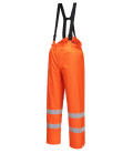 Pantalon bizflame rain non doublé hi-vis antistatique fr de travail Orange Portwest