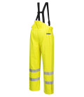 Pantalon bizflame rain non doublé hi-vis antistatique fr de travail Jaune Portwest