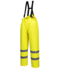 Pantalon bizflame rain non doublé hi-vis antistatique fr de travail Jaune Portwest