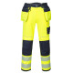 Pantalon hv pw3 poches flottantes de travail Jaune/Bleu Portwest