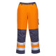 Pantalon hv lyon de travail Orange/Bleu Portwest
