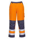 Pantalon hv lyon de travail Orange/Bleu Portwest