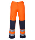 Pantalon haute-visibilité séville de travail Orange/Bleu Portwest