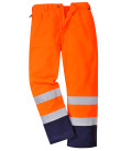Pantalon haute-visibilité séville de travail Orange/Bleu Portwest