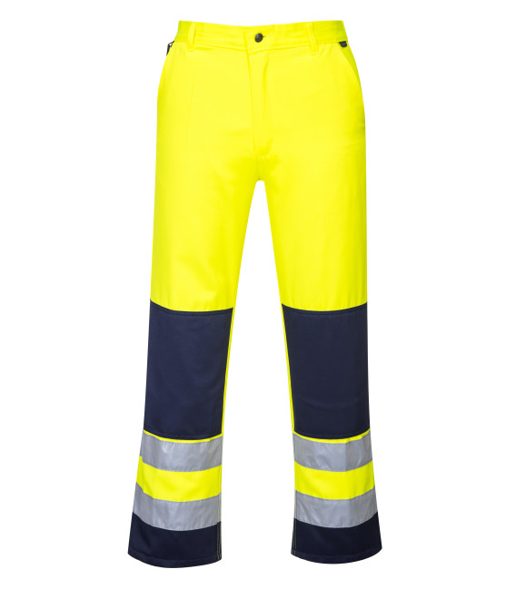 Pantalon haute-visibilité séville de travail Jaune/Bleu Portwest