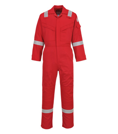 Combinaison antistatique super légère 210g de travail Rouge Portwest