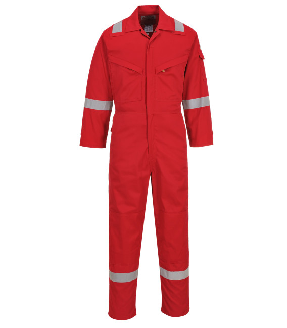 Combinaison fr legère antistatique 280g de travail Rouge Portwest