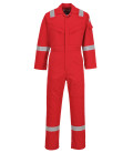 Combinaison flamme résistant et antistatique 350g de travail Rouge Portwest