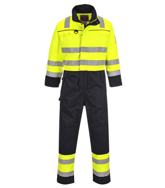 Combinaison haute-visibilité multi-risques de travail Jaune/Bleu Portwest