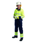 Combinaison haute-visibilité multi-risques de travail Jaune/Bleu Portwest