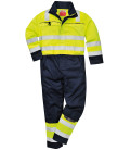 Combinaison haute-visibilité multi-risques de travail Jaune/Bleu Portwest