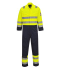 Combinaison hv modaflame de travail Jaune/Bleu Portwest