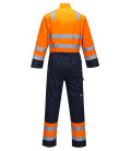 Combinaison hv modflame ris marine/orange de travail Orange/Bleu Portwest