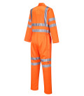 Combinaison hi-vis poly-coton ris de travail Orange Portwest