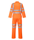 Combinaison hi-vis poly-coton ris de travail Orange Portwest