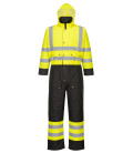 Combinaison contrast hi-vis matelassée de travail Jaune/Noir Portwest