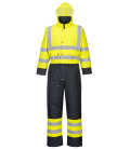 Combinaison contrast hi-vis matelassée de travail Jaune/Bleu Portwest