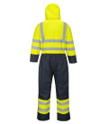 Combinaison contrast hi-vis matelassée de travail Jaune/Bleu Portwest