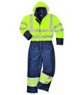 Combinaison contrast hi-vis matelassée de travail Jaune/Bleu Portwest