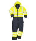 Combinaison contrast hi-vis matelassée de travail Jaune/Bleu Portwest
