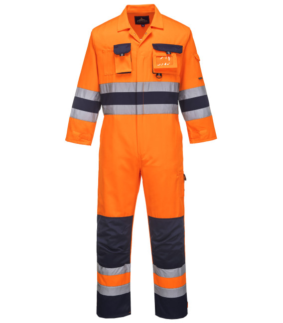 Combinaison hv nantes de travail Orange/Bleu Portwest