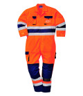 Combinaison hv nantes de travail Orange/Bleu Portwest