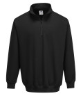 Sweatshirt col zippé sorrento de travail Noir Portwest