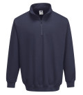 Sweatshirt col zippé sorrento de travail Bleu Portwest