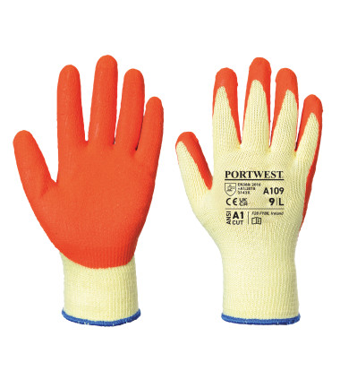 Gant grip (emballage blister) de travail Orange Portwest