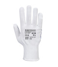 Gant polka picots pvc de travail Blanc/Bleu Portwest