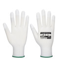 Gant doigts enduits pu de travail Blanc Portwest
