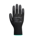 Gant enduit pu paume sans latex - paquet individuel de travail Noir Portwest