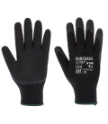 Gant tricoté enduit latex classique de travail Noir Portwest