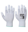 Gant antistatique doigts enduit pu de travail Gris Portwest