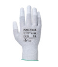 Gant antistatique doigts enduit pu de travail Gris Portwest