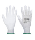 Gant paume enduit pu antistatique de travail Gris Portwest