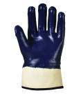 Gant nitrile tout enduit manchette de travail Bleu Portwest