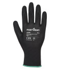 Gant dermi-grip npr15 nitrile sablé de travail Noir Portwest