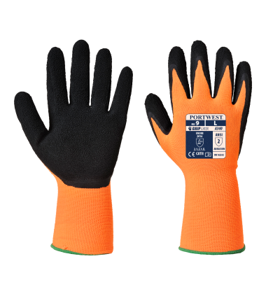 Gant grip hivis de travail Orange/Noir Portwest