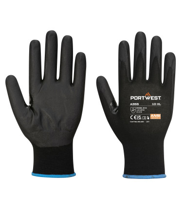 Npr15 gant à écran tactile en mousse nitrile de travail Noir Portwest (Qté 12 paires)